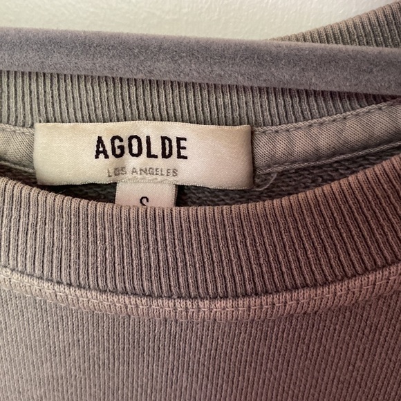 Agolde puff 3/4 sleeve sweatshirt size S - Picture 5 of 5